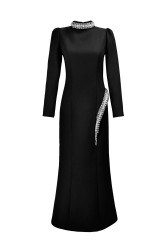 ADEL DRESS SİYAH - Thumbnail