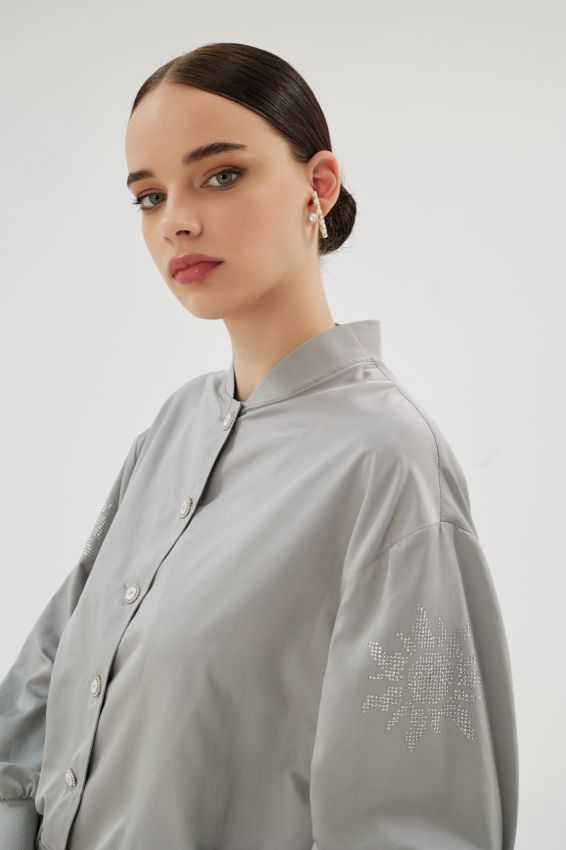 ALESSANDRA GRİ BOMBER