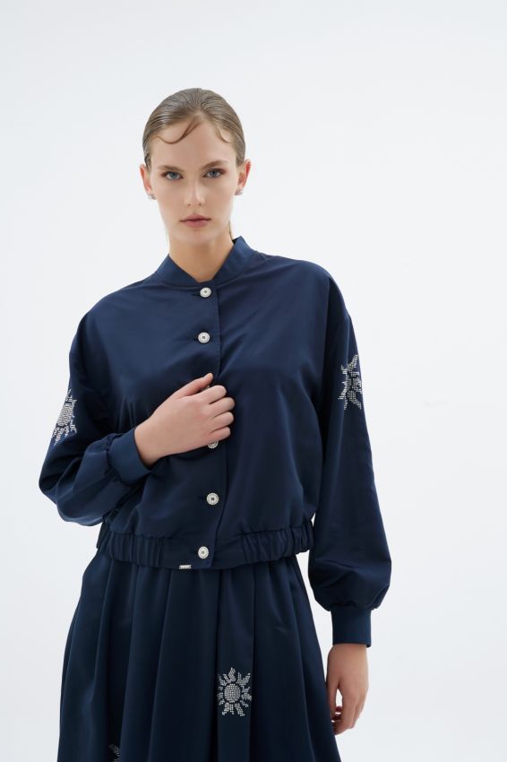  - ALESSANDRA LACİVERT BOMBER (1)