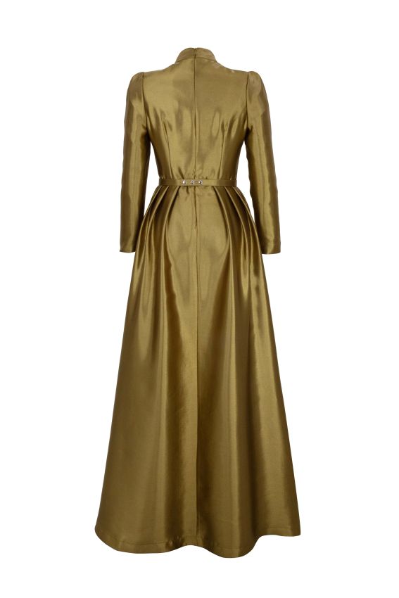 Senna - ANTIQUE FLOWERS DRESS GOLD (1)