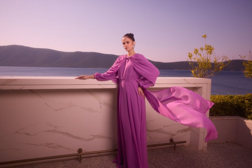  - BELLE ETOILE MOR ELBİSE