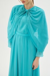 BELLE ETOILE TURKUAZ ELBİSE - Thumbnail