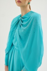 BELLE ETOILE TURKUAZ ELBİSE - Thumbnail