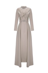 BIANCA DRESS NUDE - Thumbnail