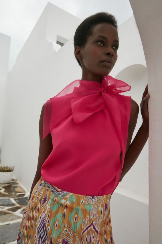 Senna - BONYBONE FUŞYA BLUZ