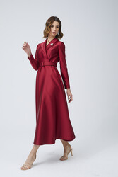 CATWALK DRESS BORDO - Thumbnail