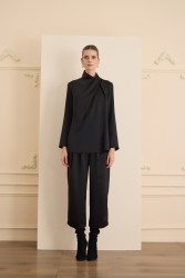 CRISTALLE BLUZ SİYAH - Thumbnail