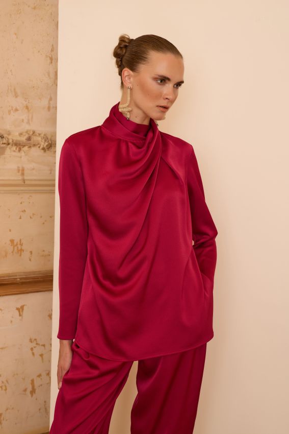 Senna - CRISTALLE BLUZ VİŞNE