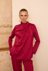 CRISTALLE BLUZ VİŞNE - Thumbnail