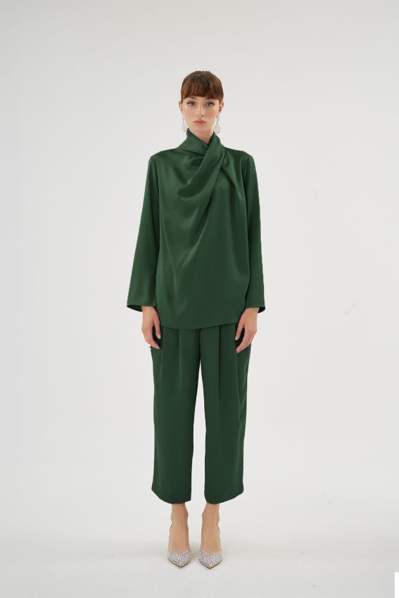 Senna - CRISTALLE BLUZ ZÜMRÜT