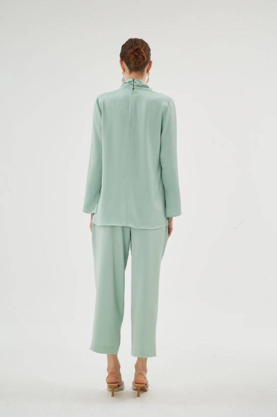 CRISTALLE ÇAĞLA YEŞİLİ BLUZ