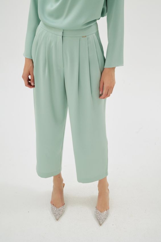  - CRISTALLE ÇAĞLA YEŞİLİ PANTOLON
