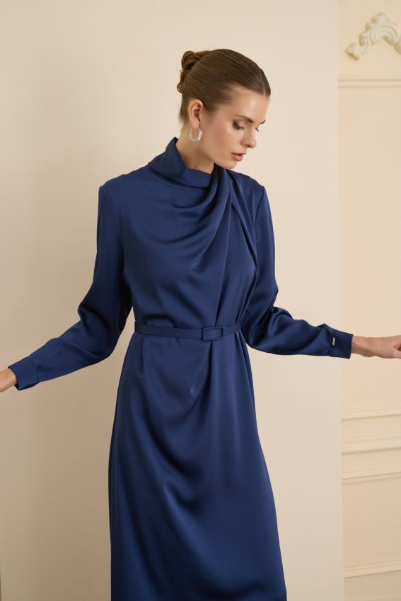 CRISTALLE ELBİSE LACİVERT