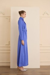 CRISTALLE ELBİSE MAVİ - Thumbnail