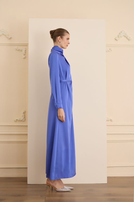 CRISTALLE ELBİSE MAVİ