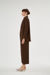 CRISTALLE KAHVE PANTOLON - Thumbnail