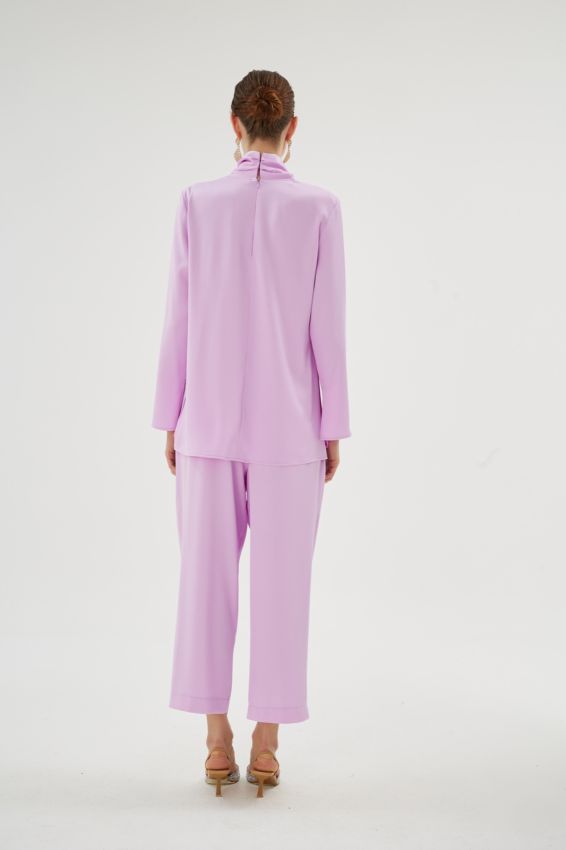 CRISTALLE LİLA BLUZ