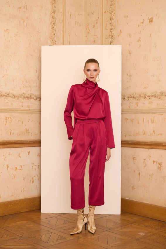 CRISTALLE PANTOLON VİŞNE