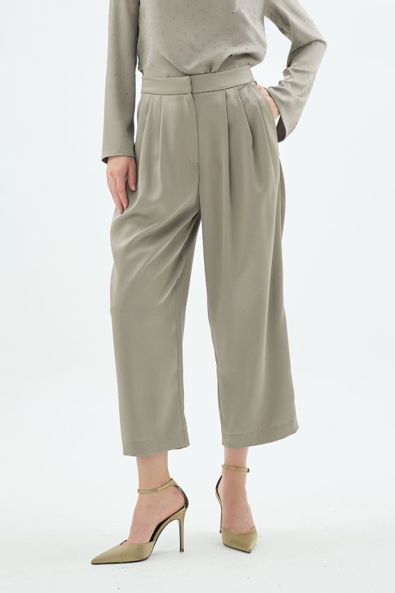 CRISTALLE TAŞLI PANTOLON HAKİ