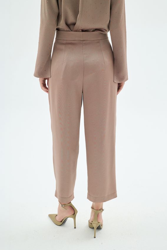 Senna - CRISTALLE TAŞLI PANTOLON CAMEL (1)
