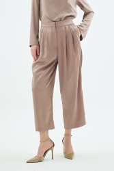 CRISTALLE TAŞLI PANTOLON CAMEL - Thumbnail