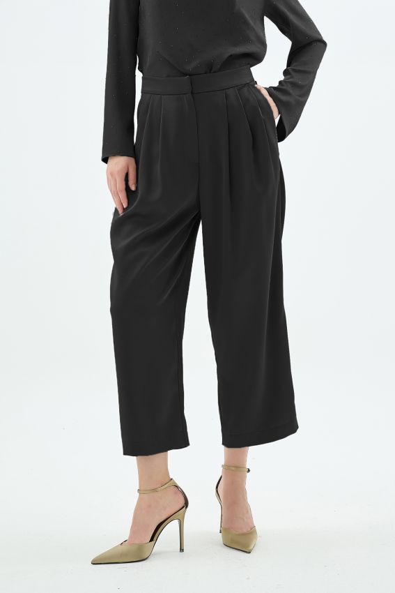 CRISTALLE TAŞLI PANTOLON SİYAH