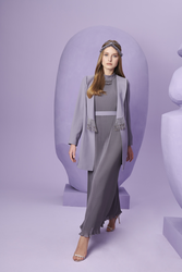 DESPINA GREY LILAC DRESS - Thumbnail