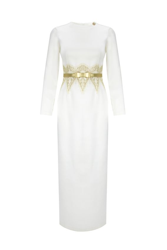 DIVANITA DRESS EKRU