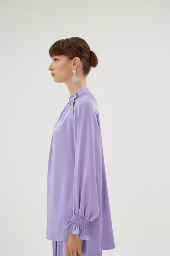 ELEGANCE BLUZ LİLA