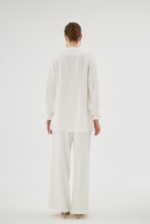 ELEGANCE PANTOLON EKRU - Thumbnail