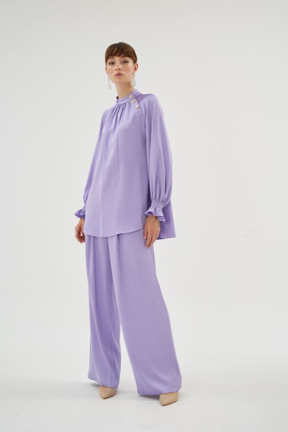 ELEGANCE PANTOLON LİLA