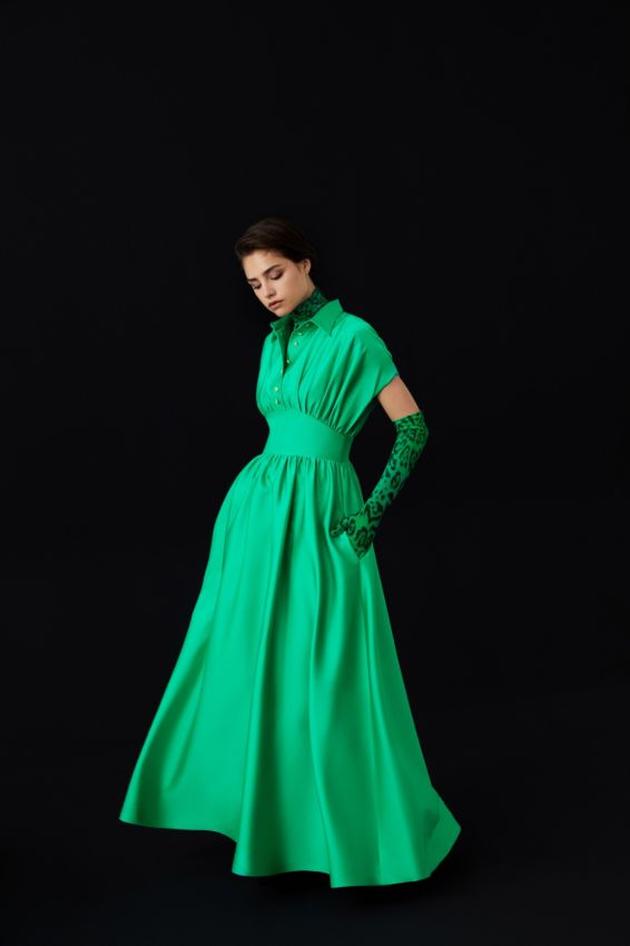 ELENARA YEŞİL ELBİSE