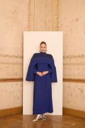 ELINA ELBİSE LACİVERT - Thumbnail