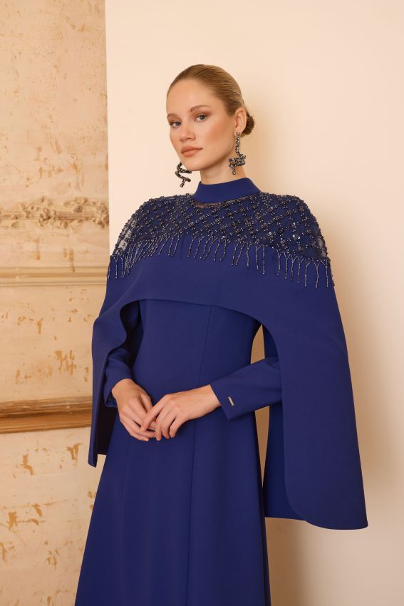 ELINA ELBİSE LACİVERT