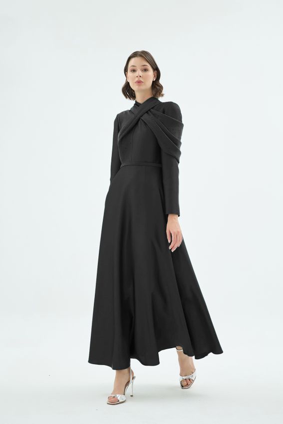  - EMERELLE ELBİSE SİYAH