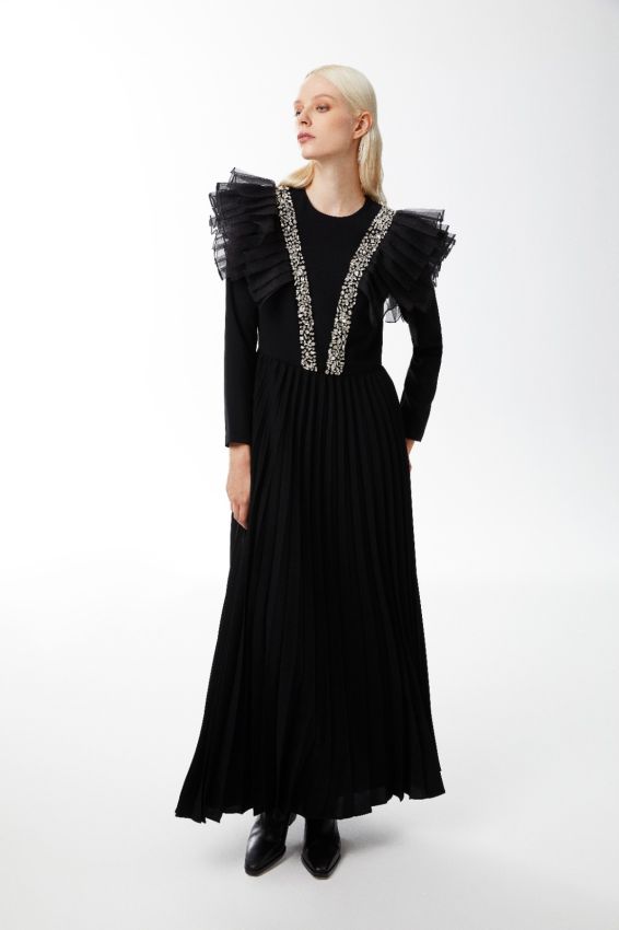 Senna - FAMBELLE ELBİSE SİYAH Senna - FAMBELLE ELBİSE SİYAH