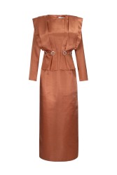 FAYETTE DRESS TURUNCU - Thumbnail