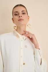 GABRIELLE SHIRT EKRU - Thumbnail