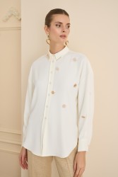 GABRIELLE SHIRT EKRU - Thumbnail