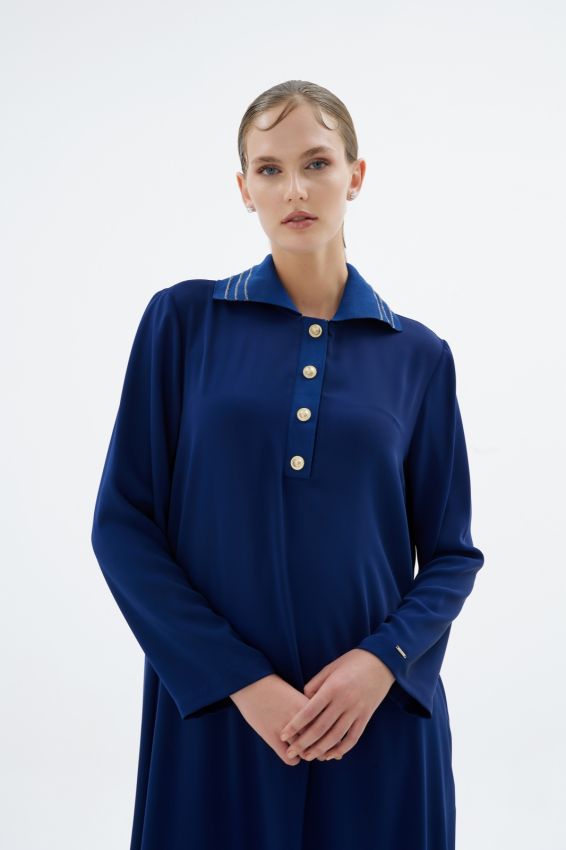 GLISSIA ELBİSE LACİVERT