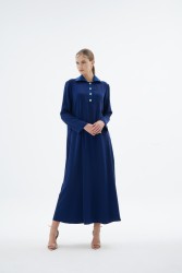 GLISSIA ELBİSE LACİVERT - Thumbnail