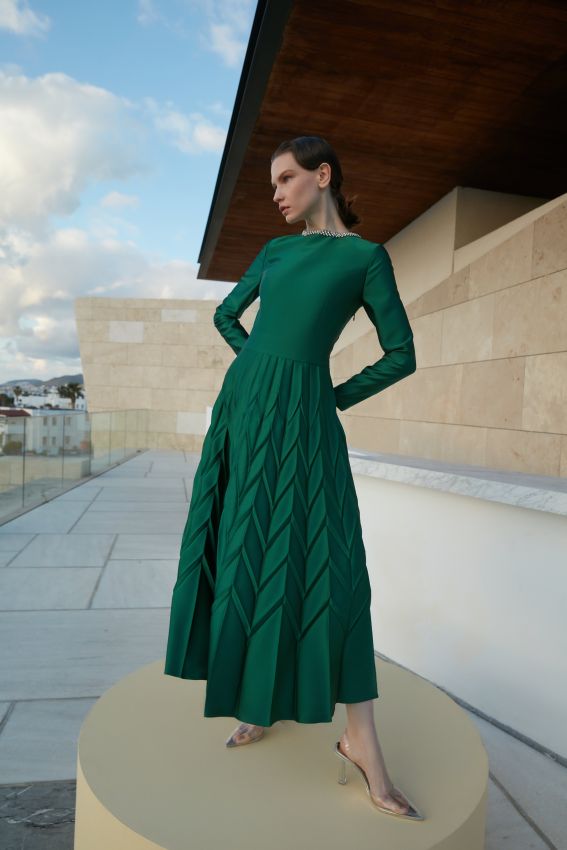 Senna - HILDEMARA ZÜMRÜT ELBİSE