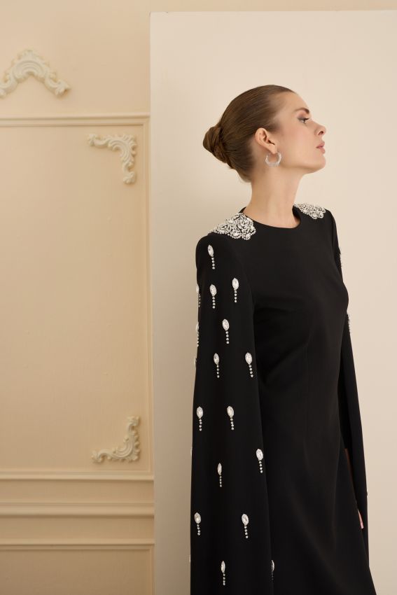 INFINITY ELBİSE SİYAH