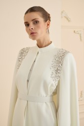 JE PARLE DRESS TAKIM EKRU - Thumbnail