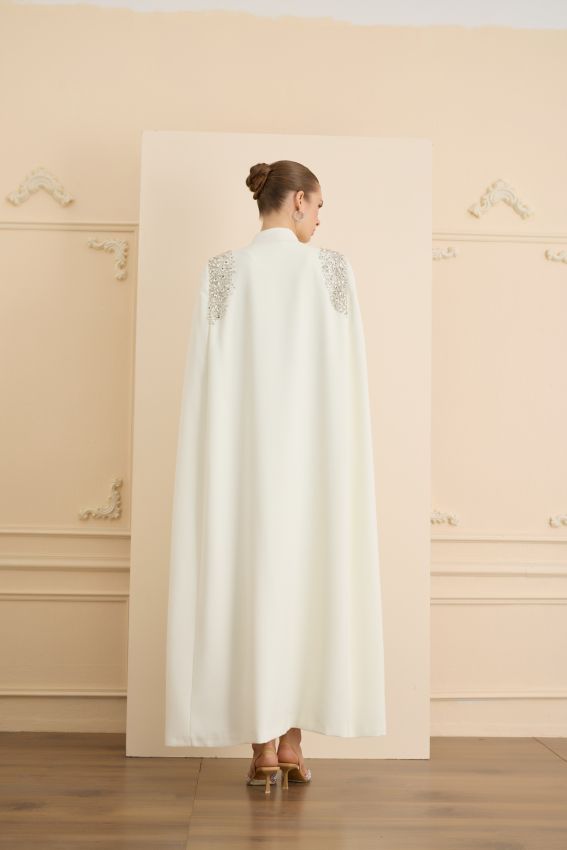 JE PARLE DRESS TAKIM EKRU