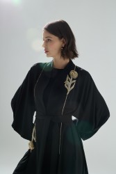KARLA ABAYA SİYAH - Thumbnail