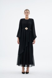 KELLY ELBİSE SİYAH - Thumbnail