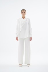 LENORA EKRU BLUZ - Thumbnail