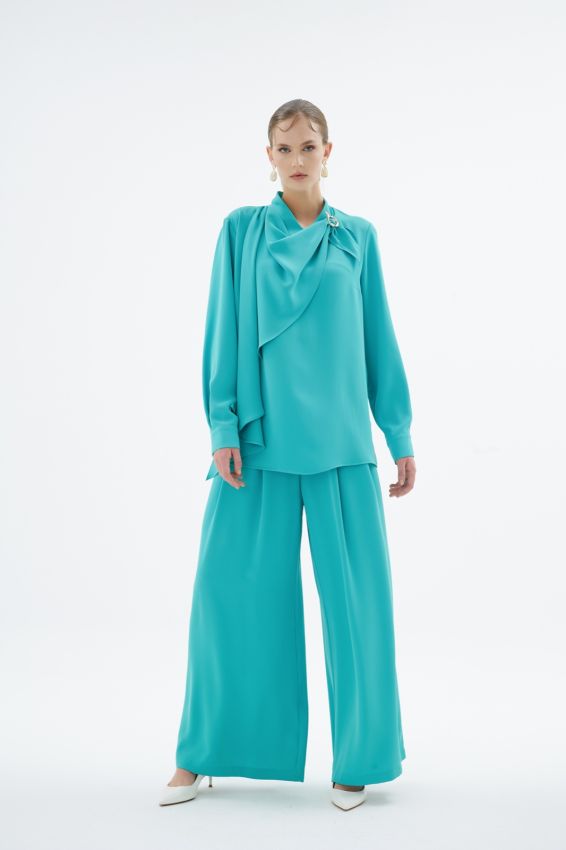  - LENORA TURKUAZ BLUZ