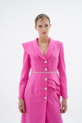 LIANA ELBİSE PEMBE - Thumbnail